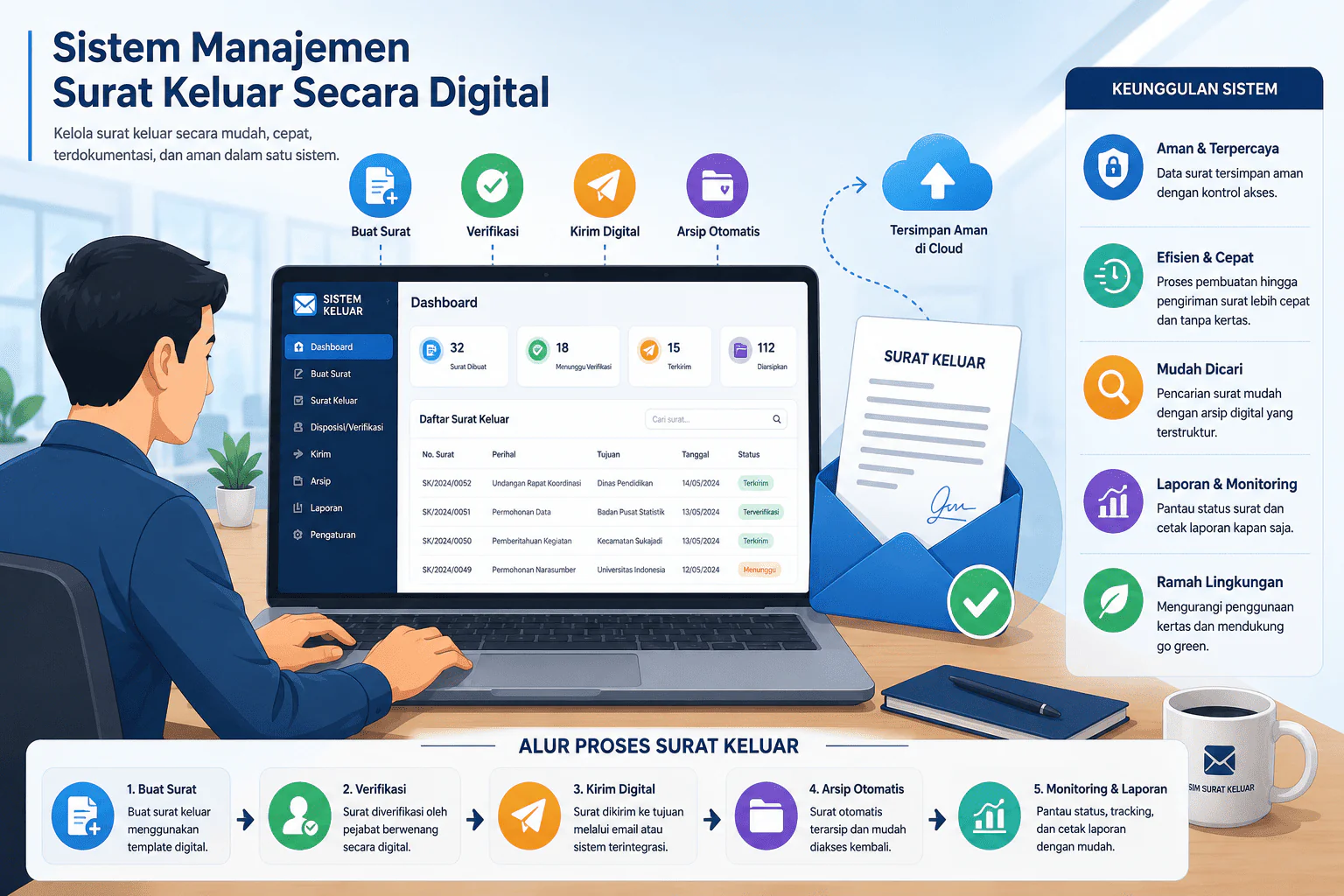Sistem Manajemen Surat Keluar Secara Digital